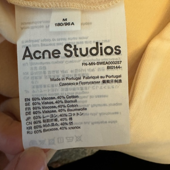 Acne Studios - logo collar sweatshirt (NWT) - Medium - Picture 4 of 7